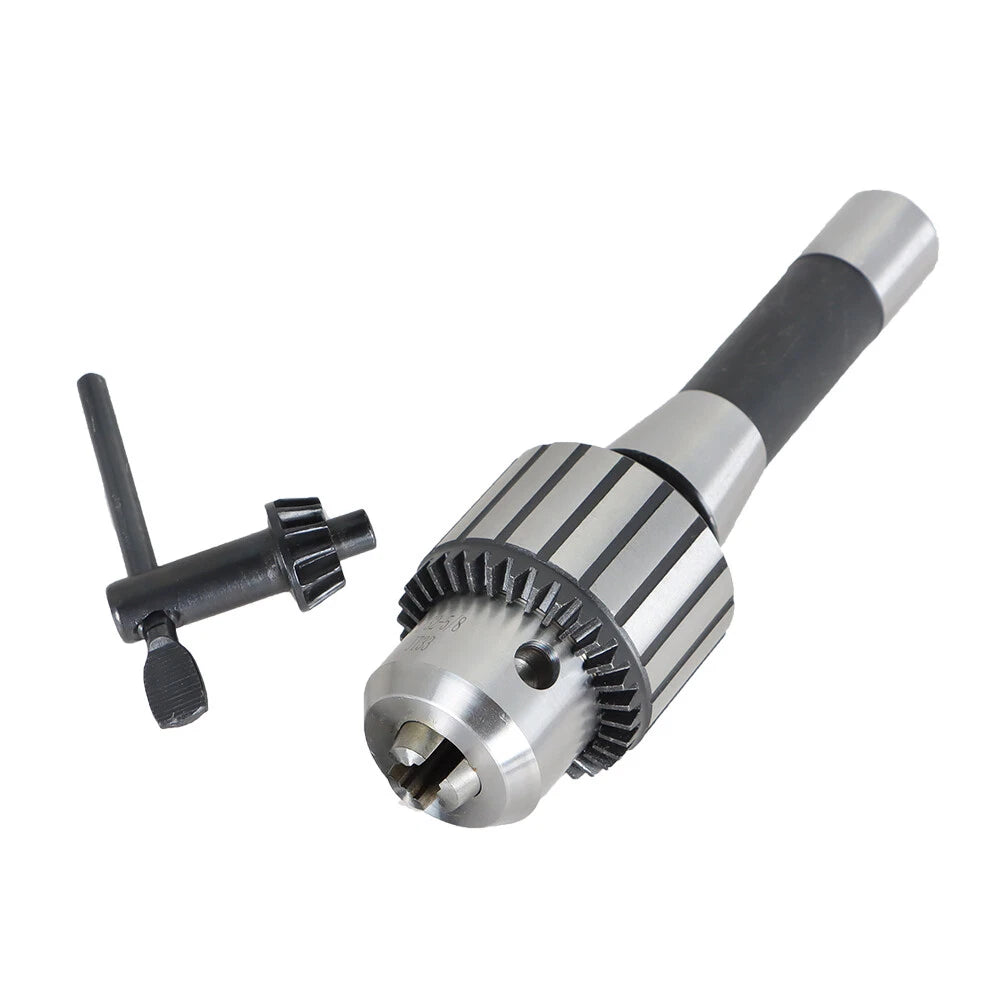 R8 Shank & Key for Keyed Drill Chuck (1/8"-5/8")