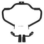 Mustache Highway Bar Foot Pegs for Harley Heritage Softail (2000-2017) Black
