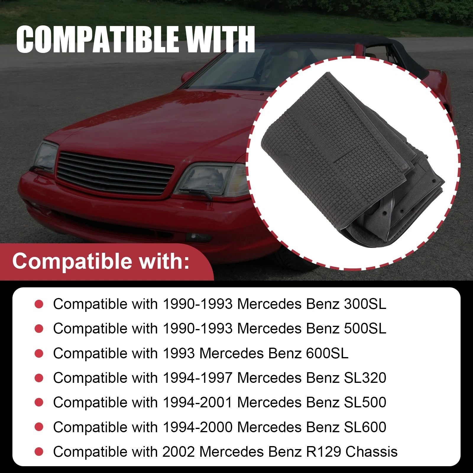 Hood Insulation Pad for Mercedes SL320 SL500 SL600 (1994–1997)