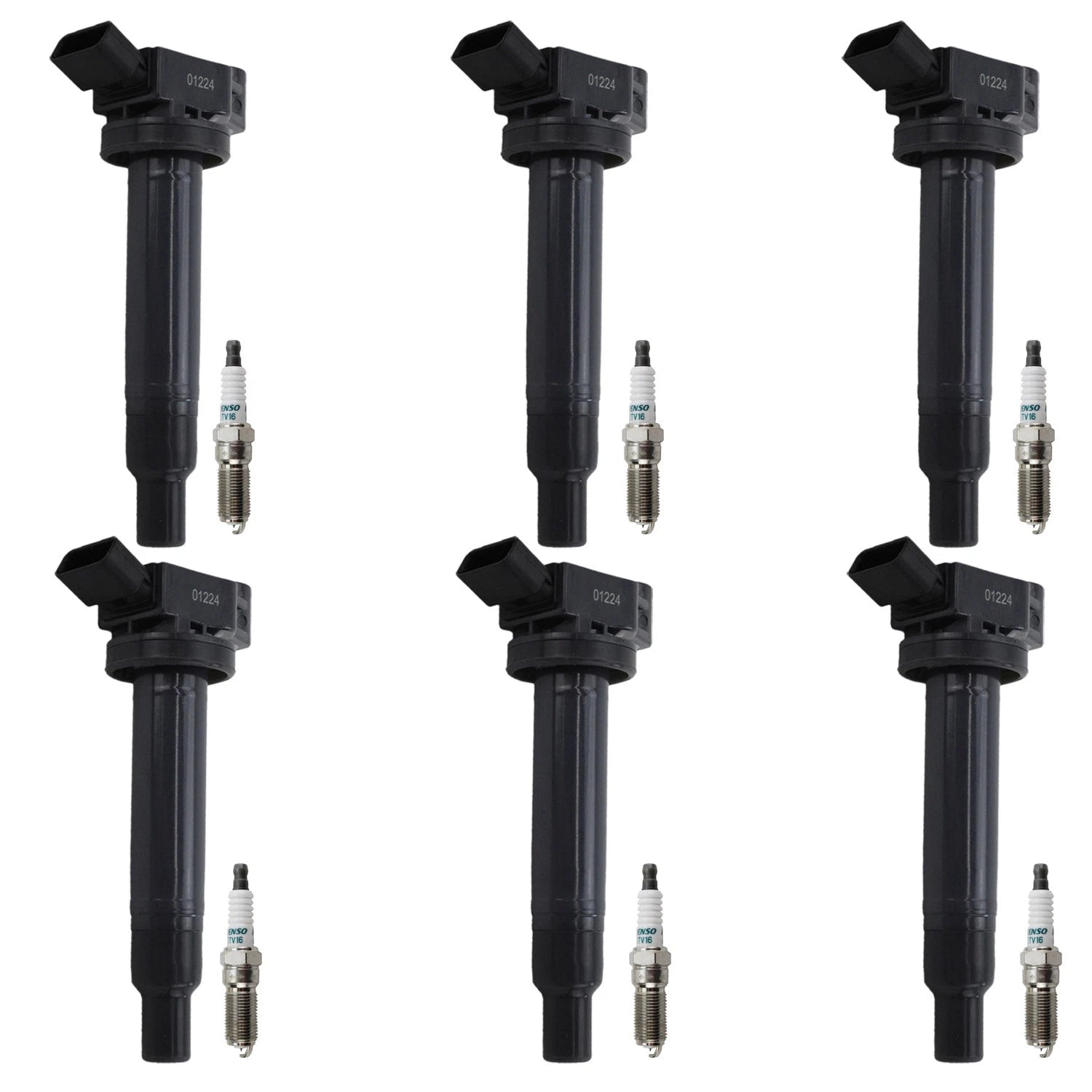 Set of 6 Ignition Coils & Iridium Spark Plugs for LaCrosse Outlook SRS STS