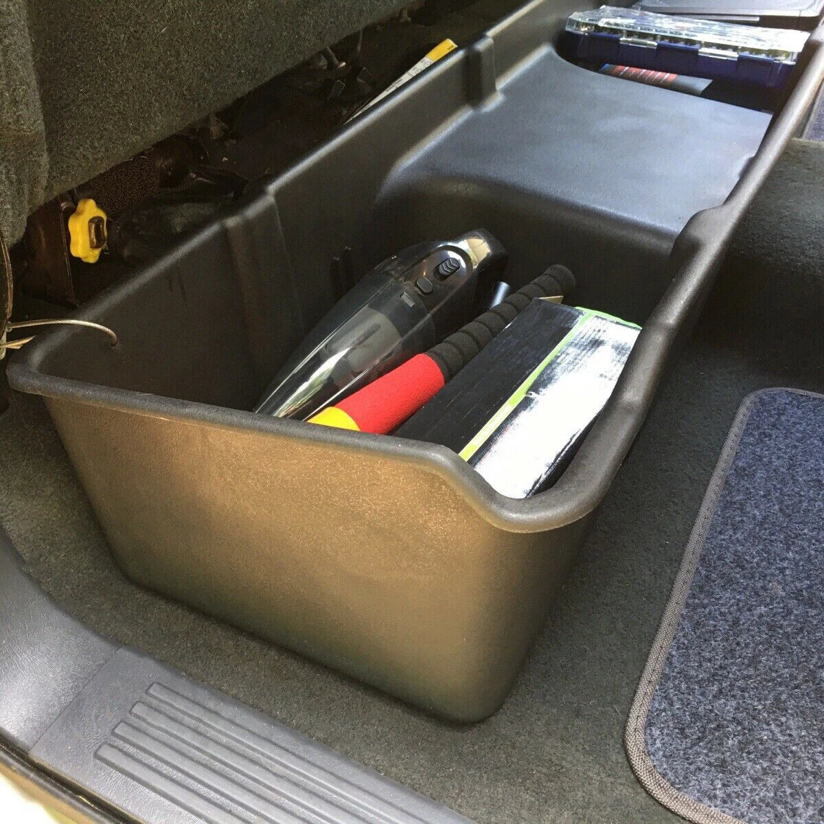 Underseat Storage Box for Chevy GMC Silverado Sierra Extended Cab (1999–2006)
