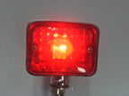 Brake Lamp Red Turn Signal Indicator Light Chrome Metal Hooded Bullet for Jeep (2007–2018)