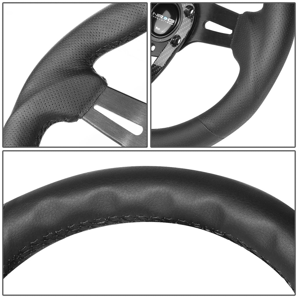 NRG Innovations Carbon Fiber Steering Wheel RST-002RCF for Universal Fit (2010–2023)