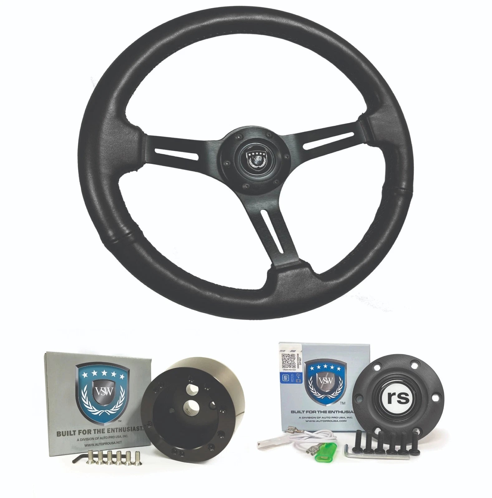 Slotted Steering Wheel Leather for Chevrolet Camaro RS (1969–1994)
