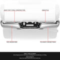 Chrome Rear Bumper Face Bar & Reinforcement for F-250 SD (2017–2022)