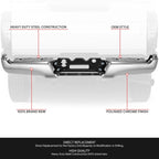 Chrome Rear Bumper Face Bar & Reinforcement for F-250 SD (2017–2022)