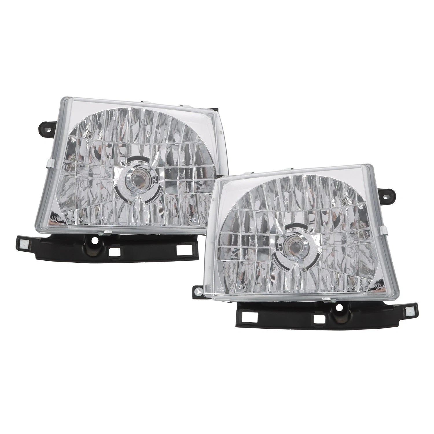 Chrome Headlight Pair with Bulb for Toyota Tacoma (1997–2000)