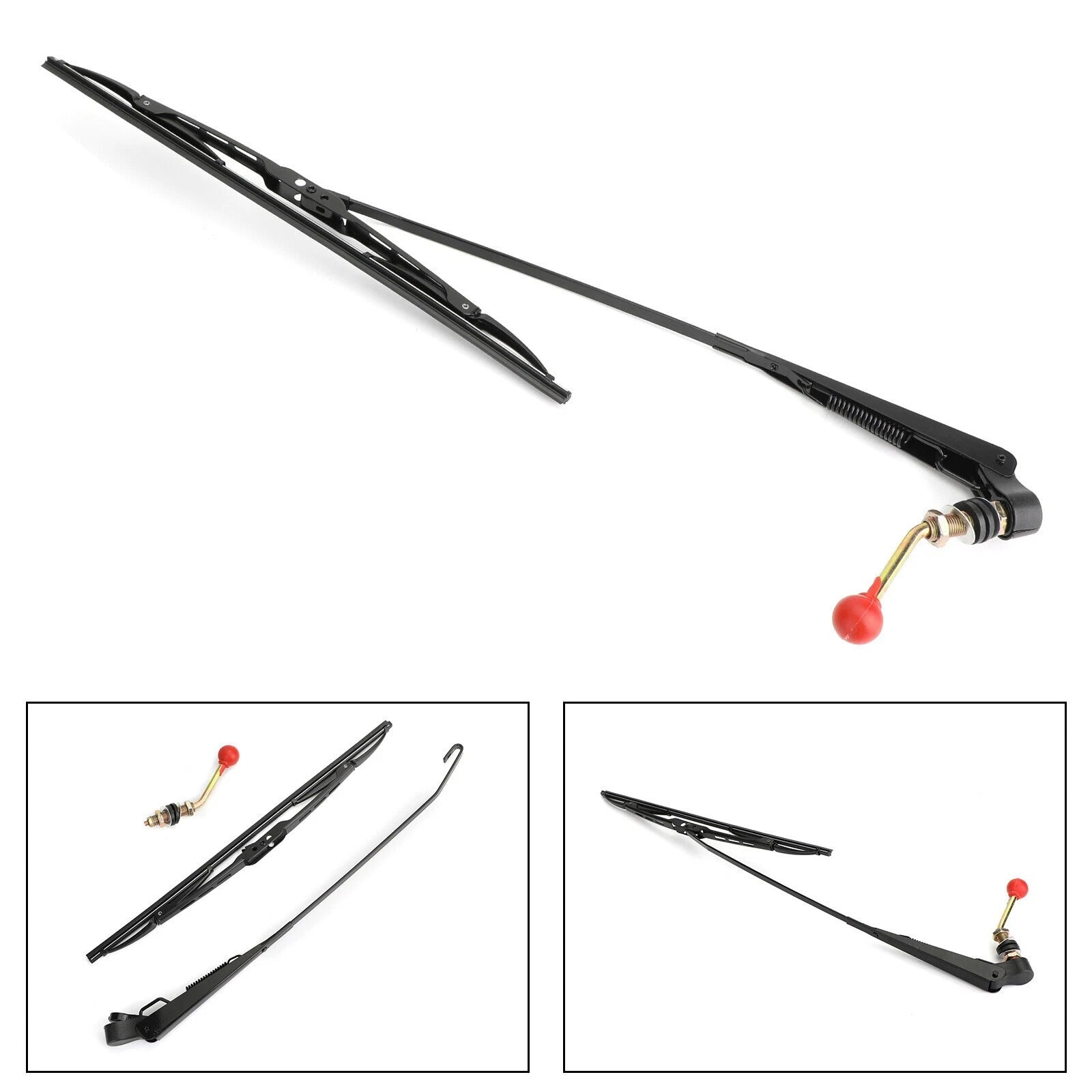 Universal Manual Windshield Wiper for Polaris Ranger RZR, Kawasaki MULE (E)
