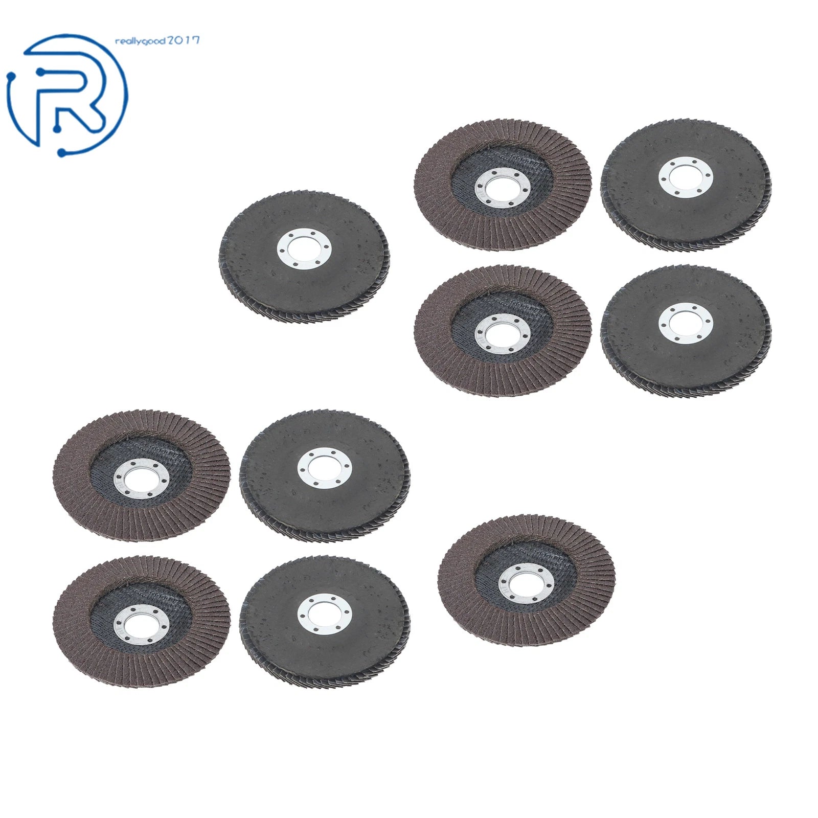 10PCS 4.5" Zirconia Flap Disc Sanding Grinding 60 Grit for Automotive Use