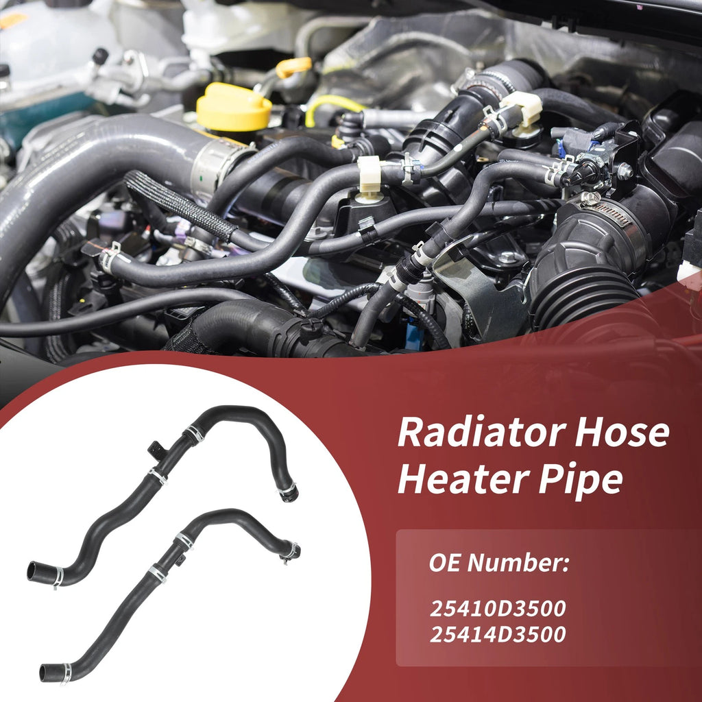 2X Upper and Lower Radiator Coolant Water Hose for Hyundai Tucson (2016–2021)