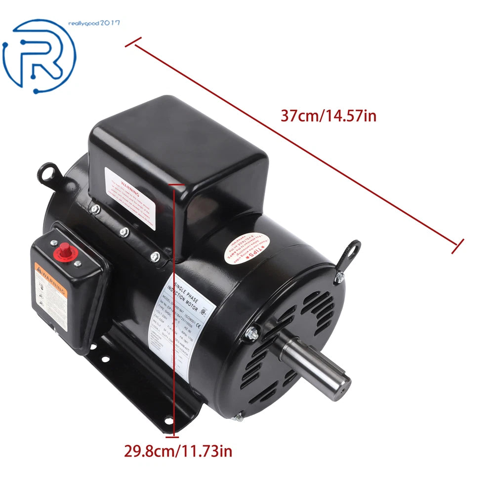 5HP Electric Motor for Compressor Duty (208-230V, 60Hz)