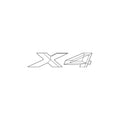 Genuine OEM Emblem for BMW X4 (2015–2020) 51148737320