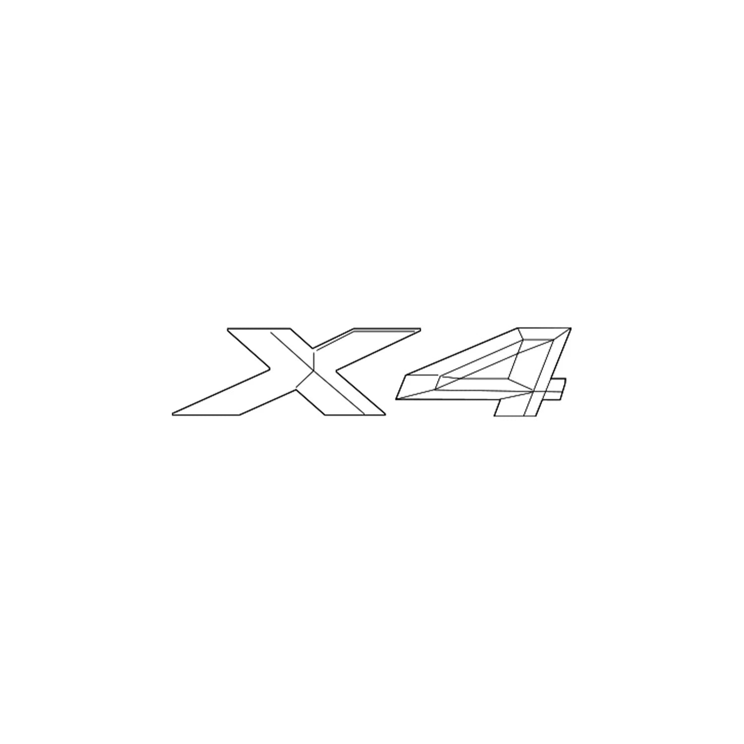 Genuine OEM Emblem for BMW X4 (2015–2020) 51148737320