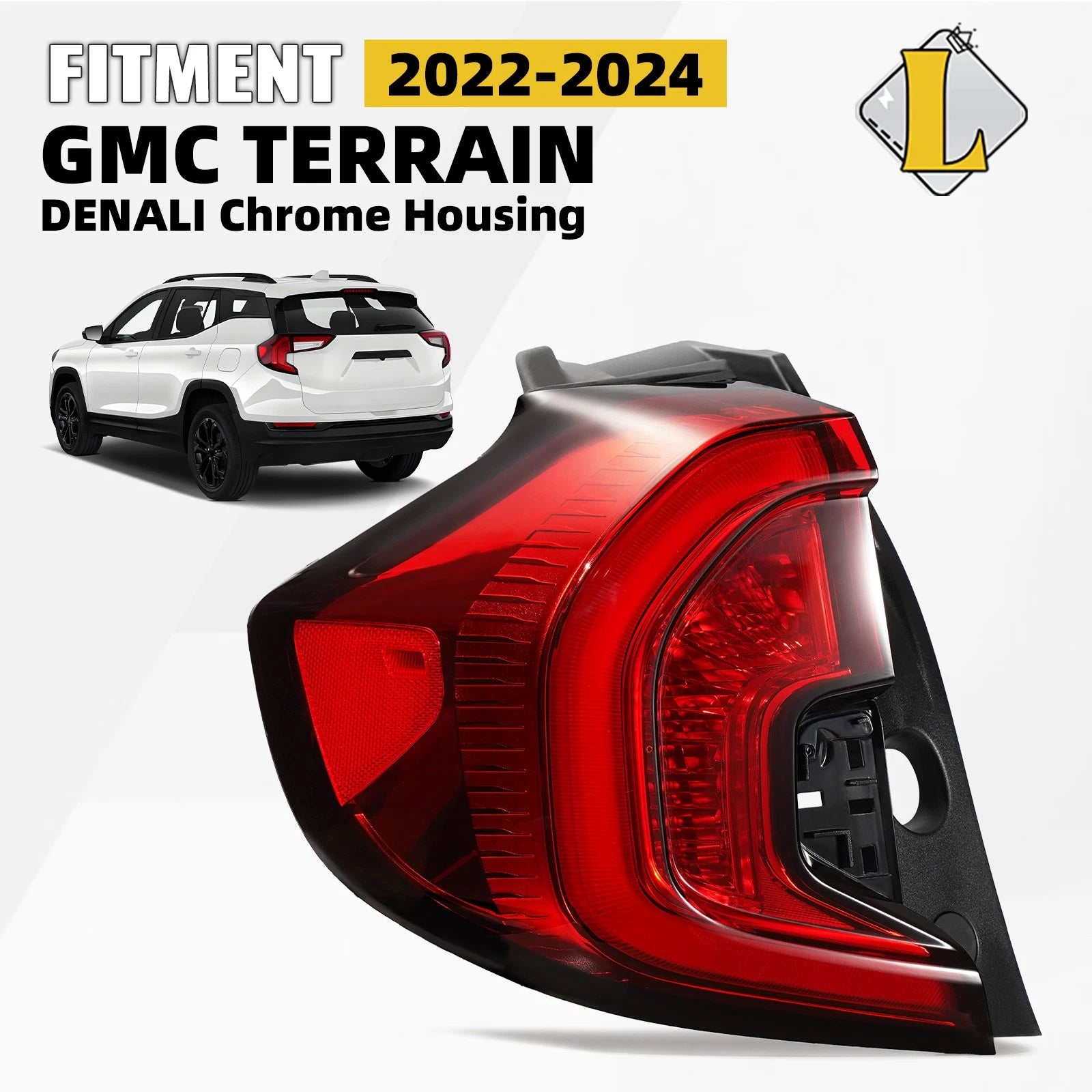 LED Tail Light for GMC Terrain Denali (2022–2024) Outer Brake Lamp Driver Side