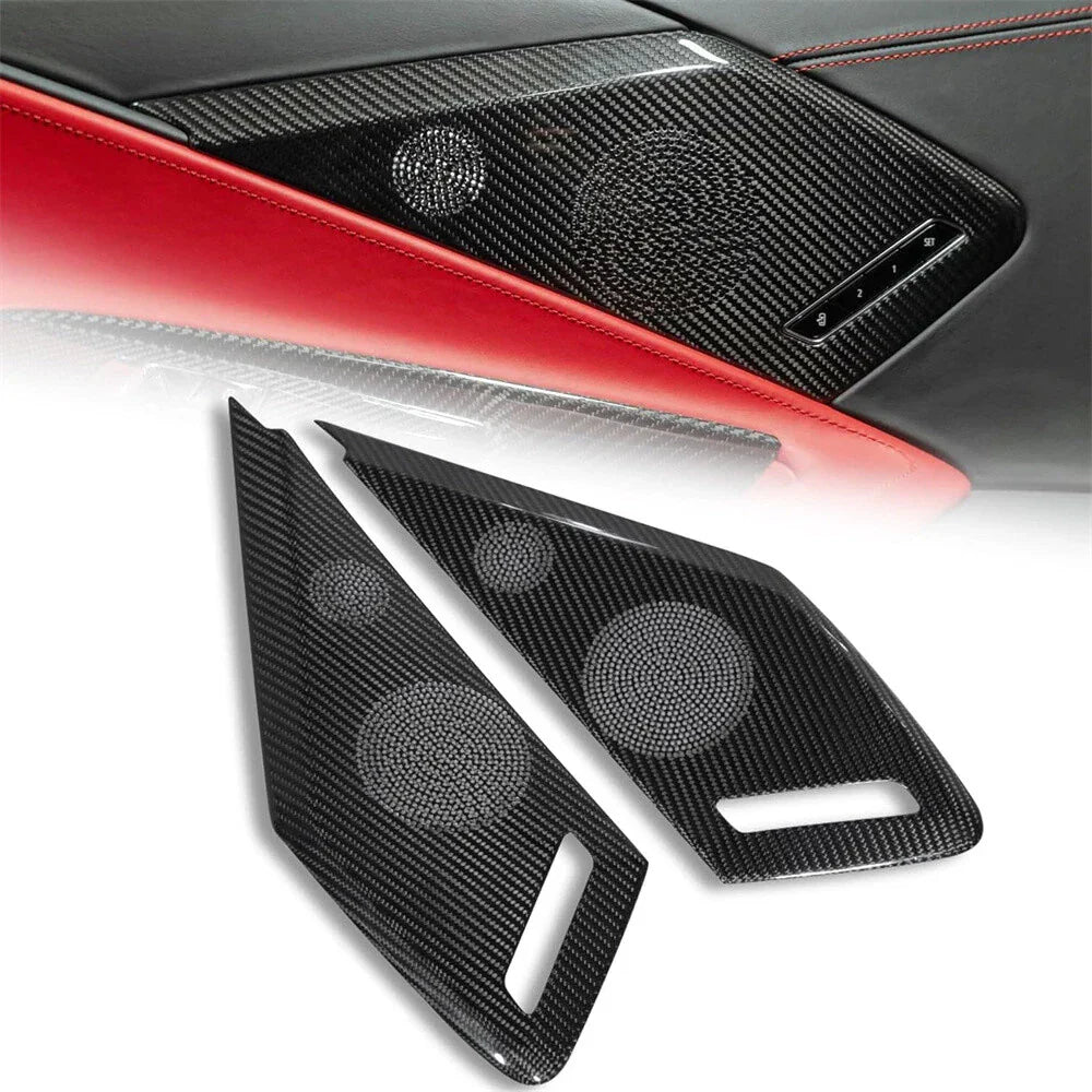 Car Door Sound Speaker Cover Trim for C8 Corvette Convertible (2020-2023)
