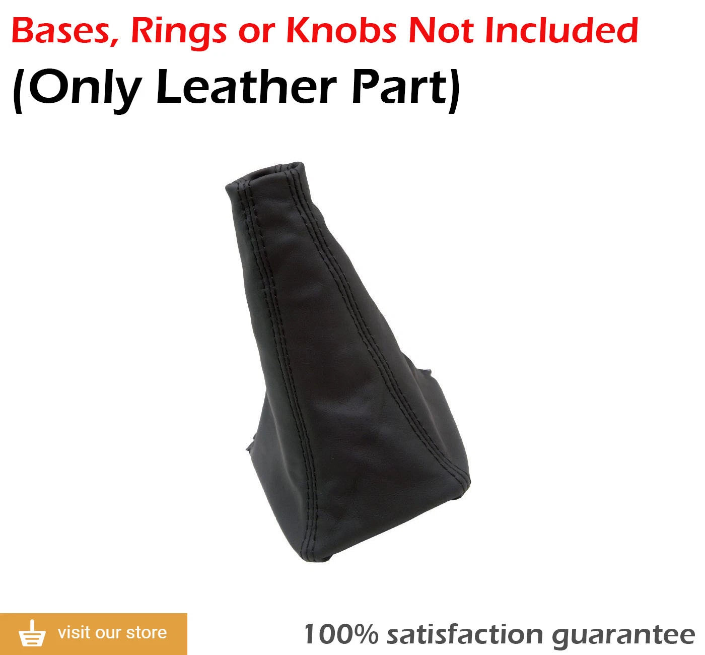 Manual Shift Boot Cover for Toyota Supra (1986–1992) Black PVC Leather