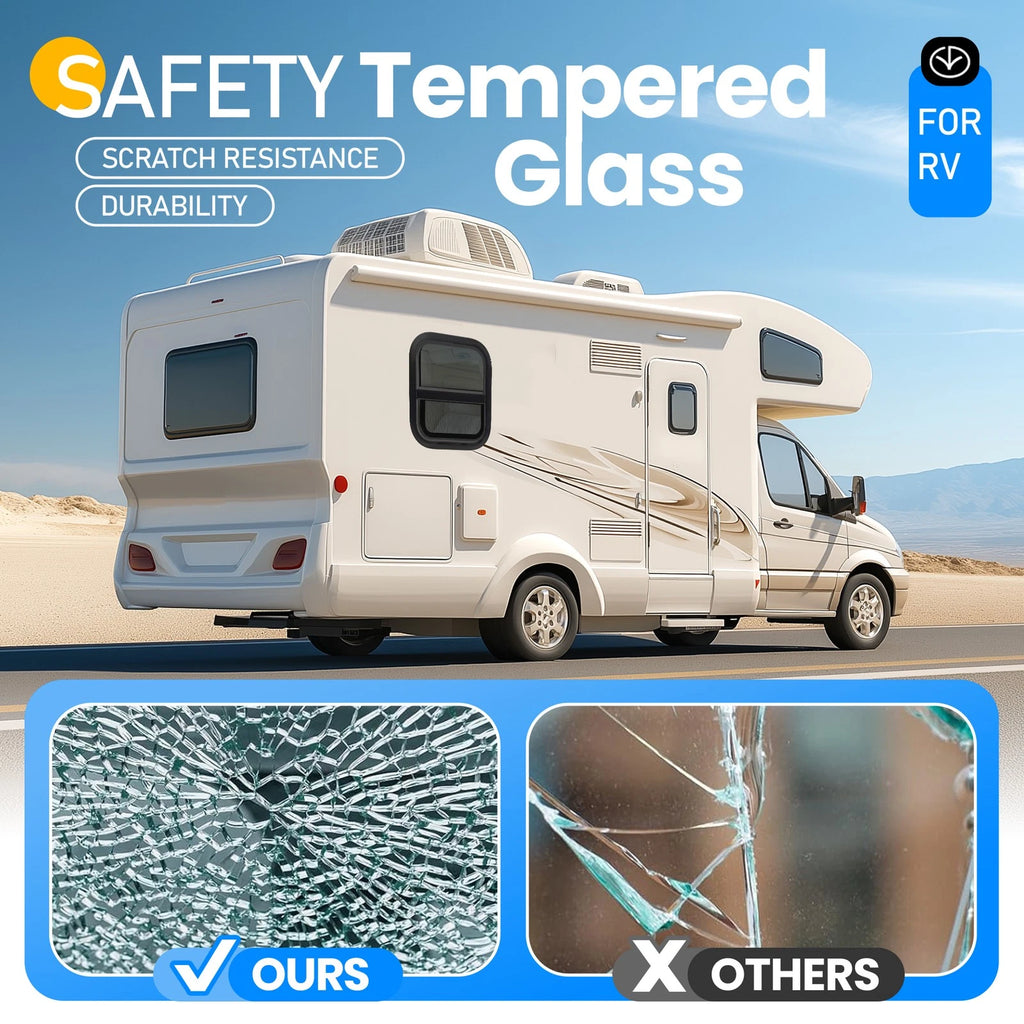 Vertical Slider Window for RV (14"x16", Aluminum, Tempered Glass)