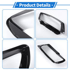 1 Pc Headlight Lens Cover for Audi Q5 (2009–2012) Black