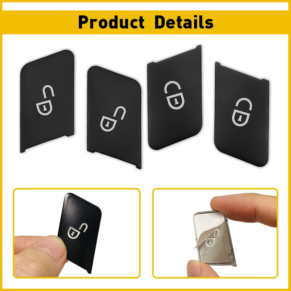 Door Lock Unlock Switch Button Cover Trim for Mercedes Benz Class W212 W204 (2010–2016)