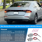 Rear Backup Reverse Light Bulb Socket Holder Wire Harness for Honda (2000–2005)