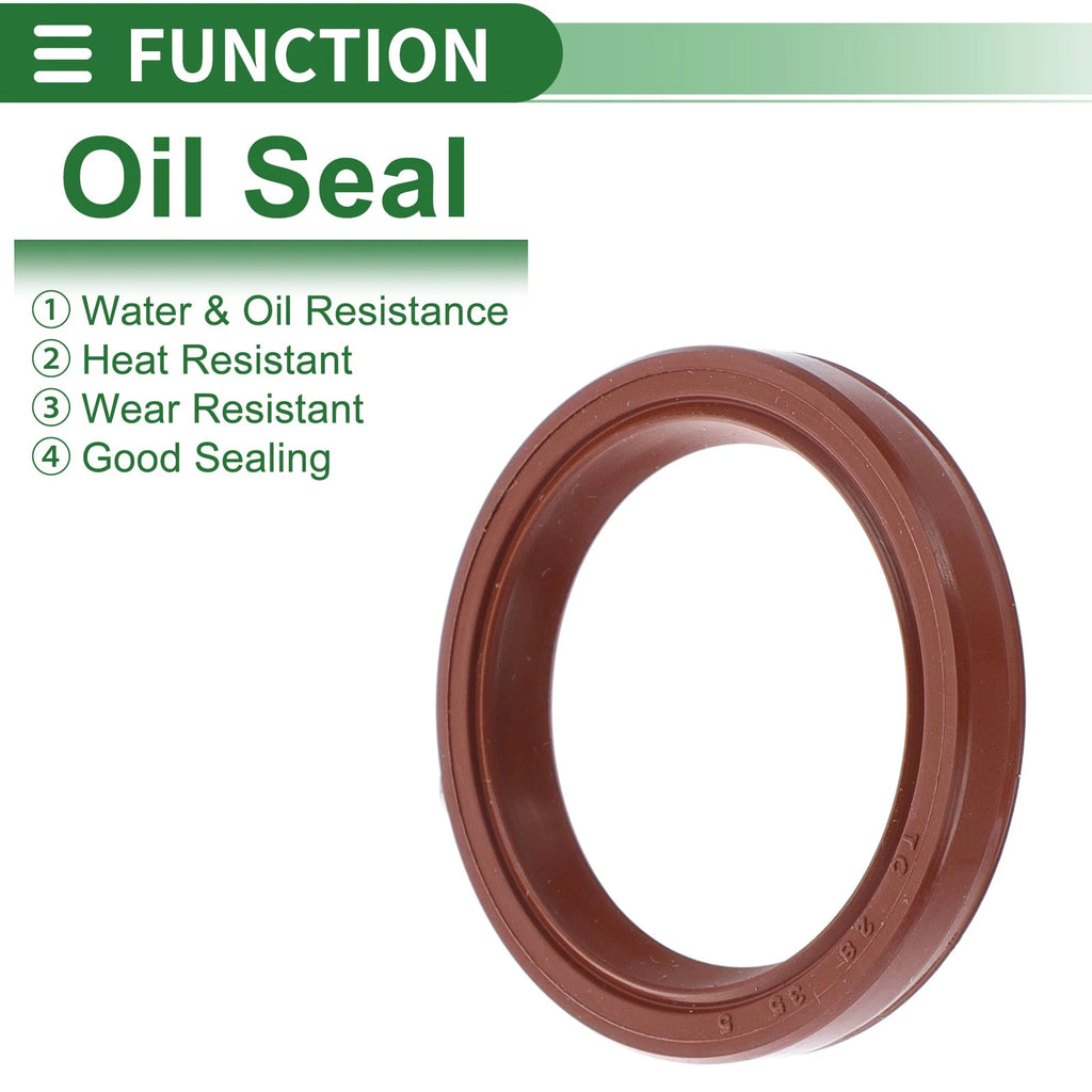 Set of 5 Oil Seal Rotary Shaft Seal FKM Rubber 28x35x5mm