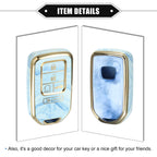 Key Fob Cover for Honda Accord CR-V (2016–2022) 5 Button TPU Blue