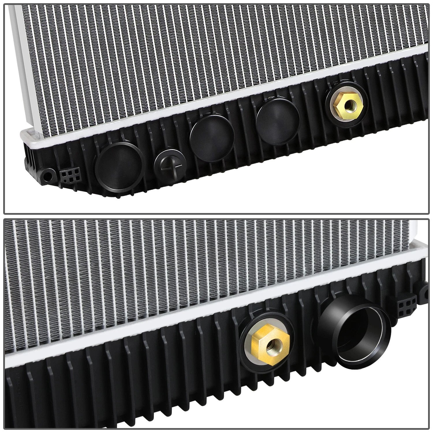 2-Row Aluminum Core Radiator for Volvo VNL 10.8/11.9/12.1/12.8/14.9/16.1L (2007–2014)