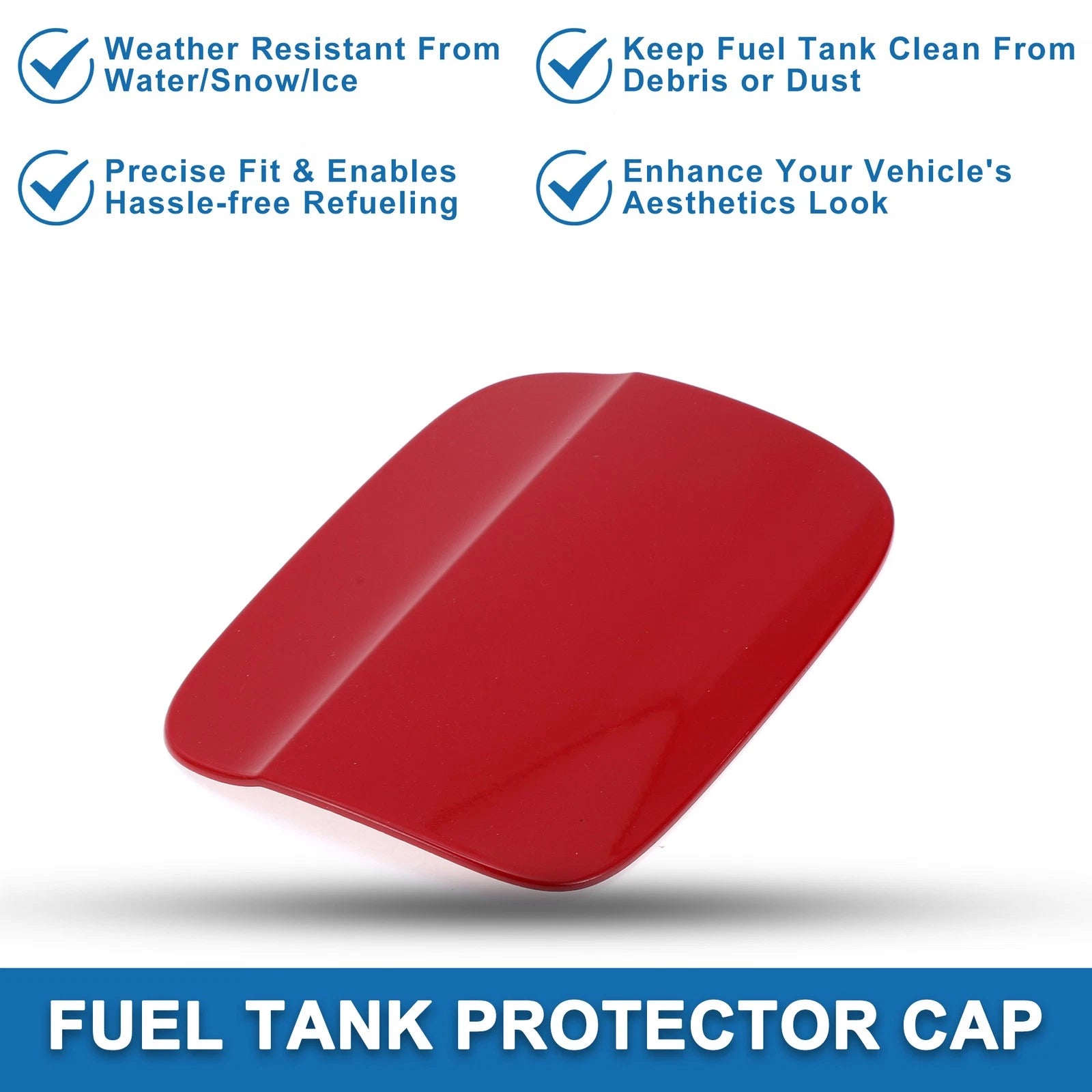 Fuel Tank Door Cap for Audi A4 (2009–2016) Fuel Filler Flap Cover Red