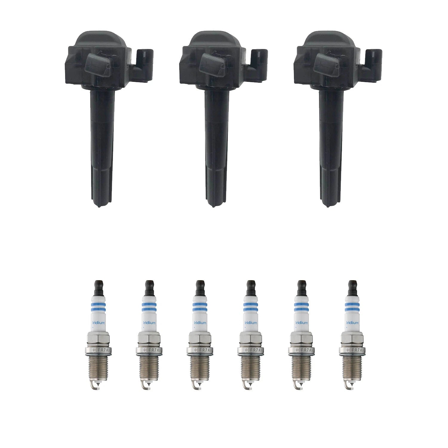 Set of 3 Ignition Coils & 6 Spark Plugs for Lexus ES300 (1992–2003)