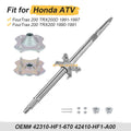 Rear Wheel Axle and Hubs for Honda TRX200 (1990–1996)