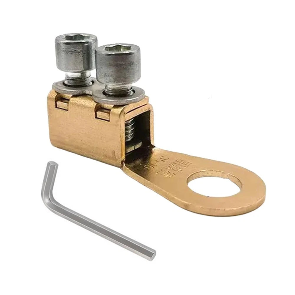 Brass Car Terminal Block Connector with Wrench for Universal Fit