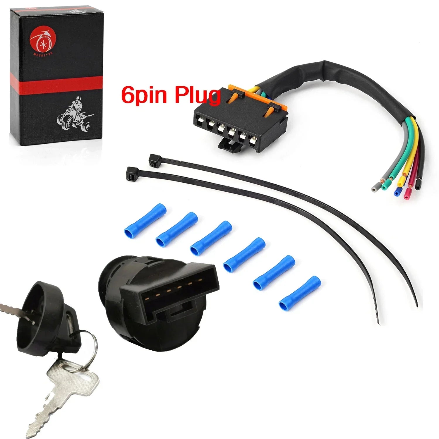 Ignition Key Switch Repair Harness for Polaris Sportsman 500 RSE (2000–2013)