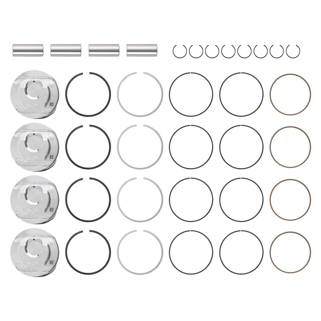 4Pcs Pistons & Rings Kit for Chevy Camaro Equinox Malibu Traverse 2.0L (2013–2020)
