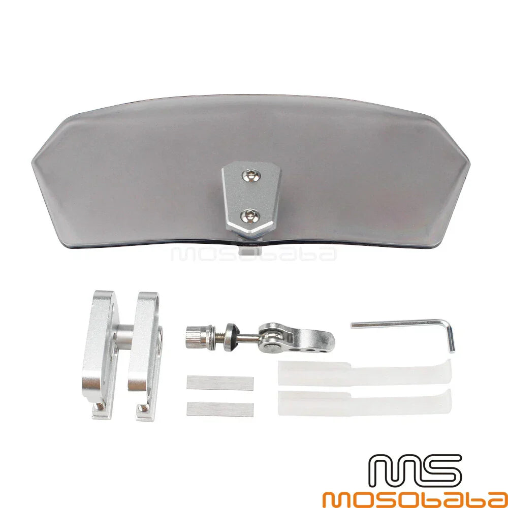 Universal Adjustable Windshield Spoiler for Honda, BMW, Yamaha, Kawasaki