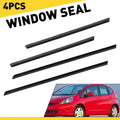 Set of 4 Window Weatherstrip Moulding Trim Seal for Honda Fit Jazz (2008–2013)