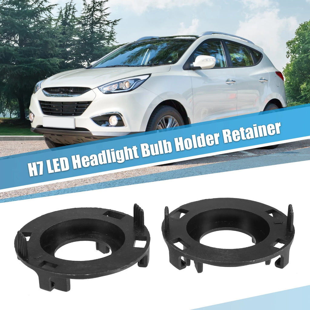 2X H7 LED Headlight Bulb Retainers Holder Adapter for Hyundai Mistra (2017)