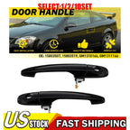 Set of 2 Black Front Exterior Door Handles for Chevy Cobalt (2005–2010)