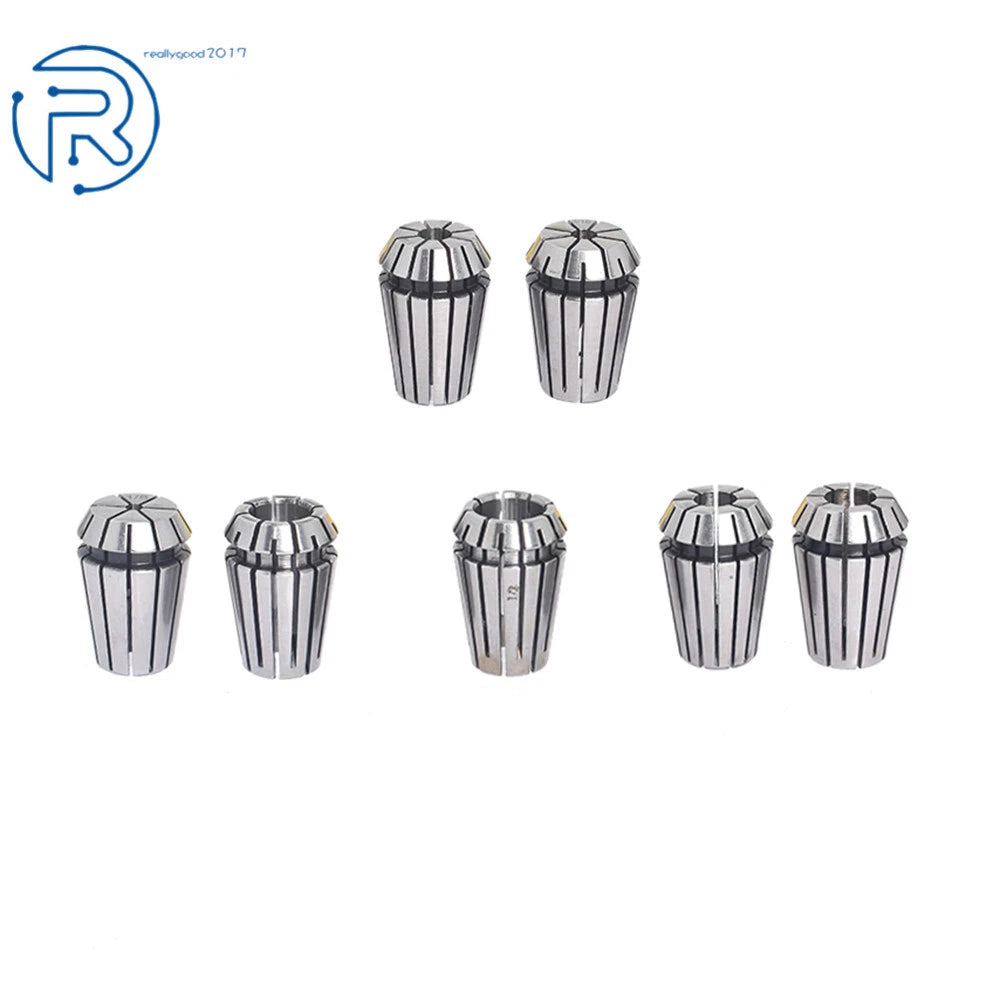 7-Pack Spring Collet Set for CNC Workholding Engraving Milling Lathe