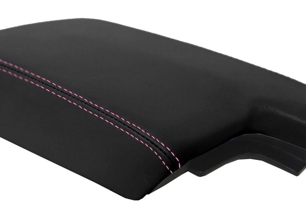 Center Console Lid Armrest for Subaru Crosstrek (2018–2020) - Pink Stitch