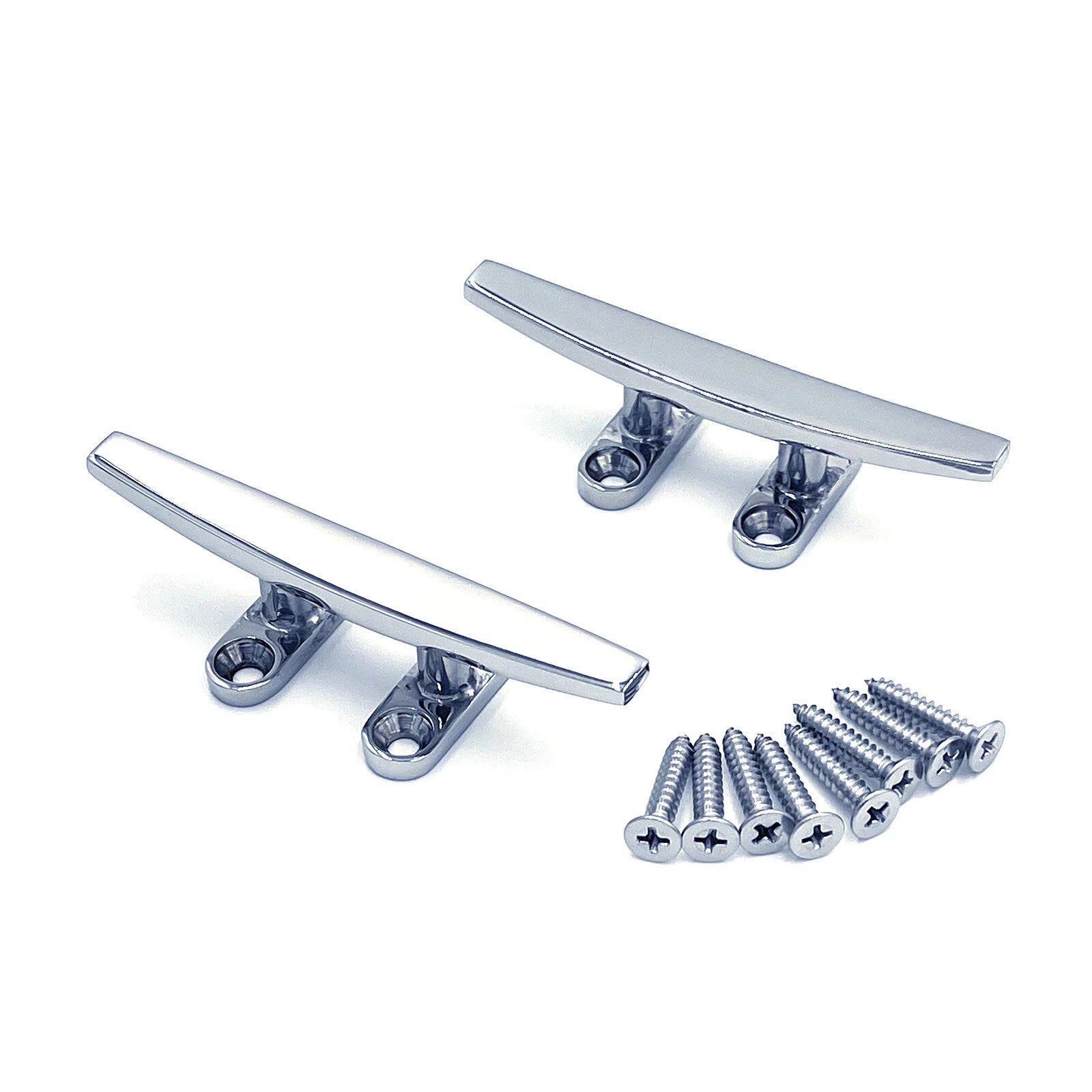 Set of 2 Stainless Steel Cleats for Jet Ski Kayak Docking