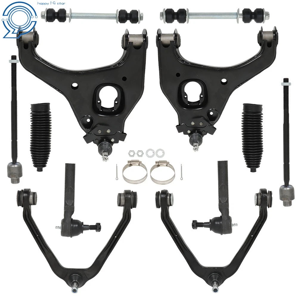 Set of 12 Front Control Arms for Chevrolet Silverado GMC Sierra 1500 (1999–2006)