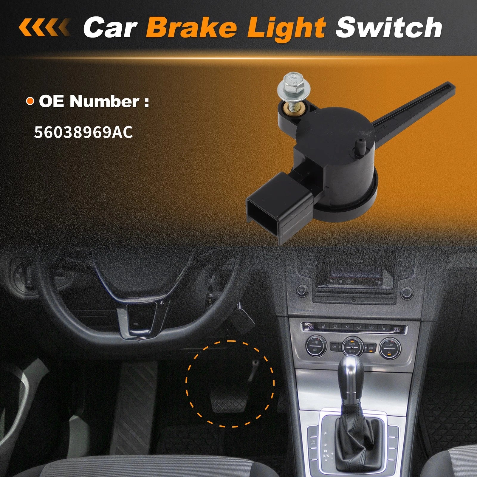 Brake Light Switch for Chrysler 300 (2011–2022) 56038969AC