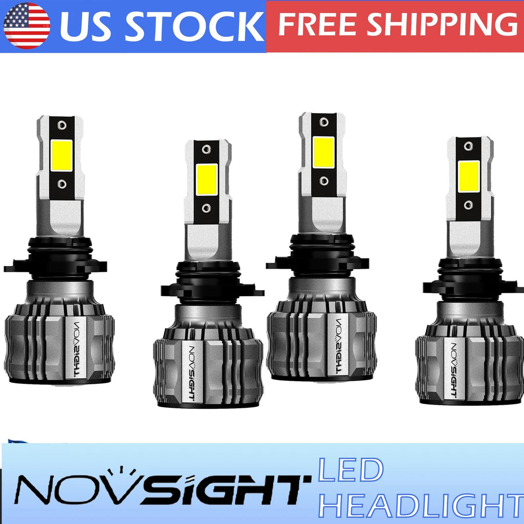 9005 H11 LED Headlight Bulbs Kit for Universal Vehicles (6500K, 340000LM)
