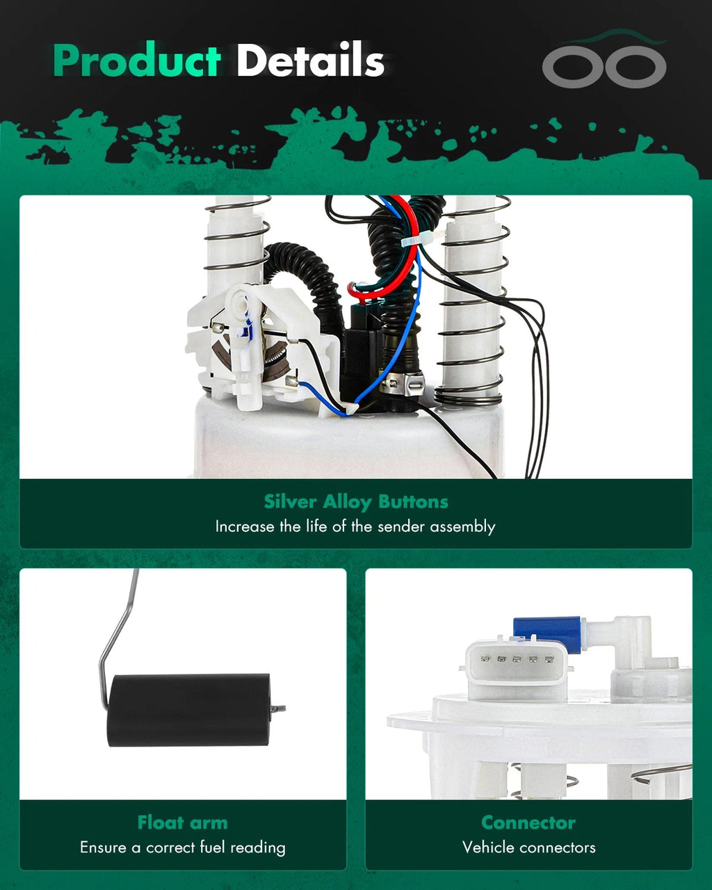Fuel Pump Assembly for Murano V6 3.5L (2009–2014) E8536M