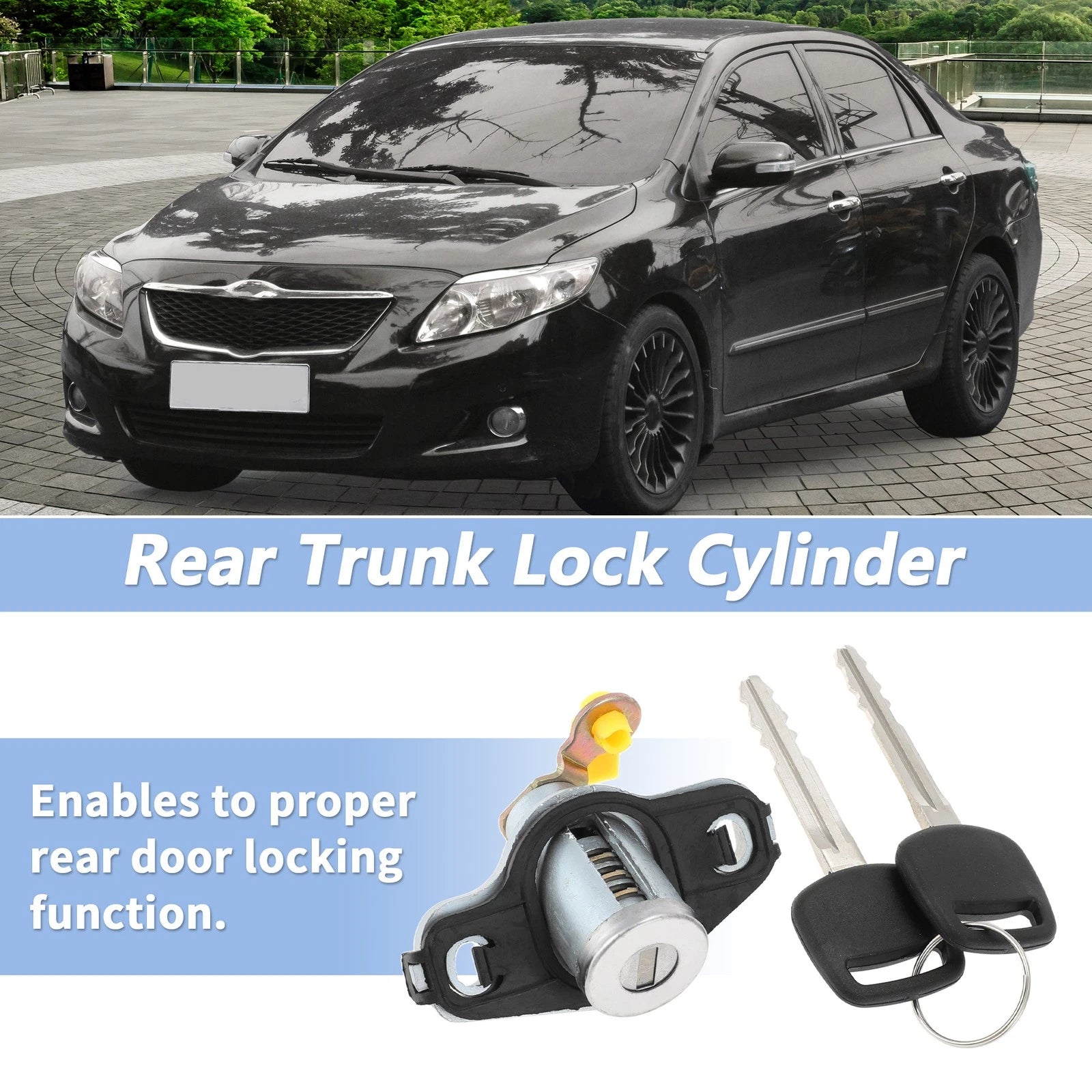 Trunk Lock Cylinder w/ 2 Keys for Toyota Corolla (2003–2008) No. 6905502030