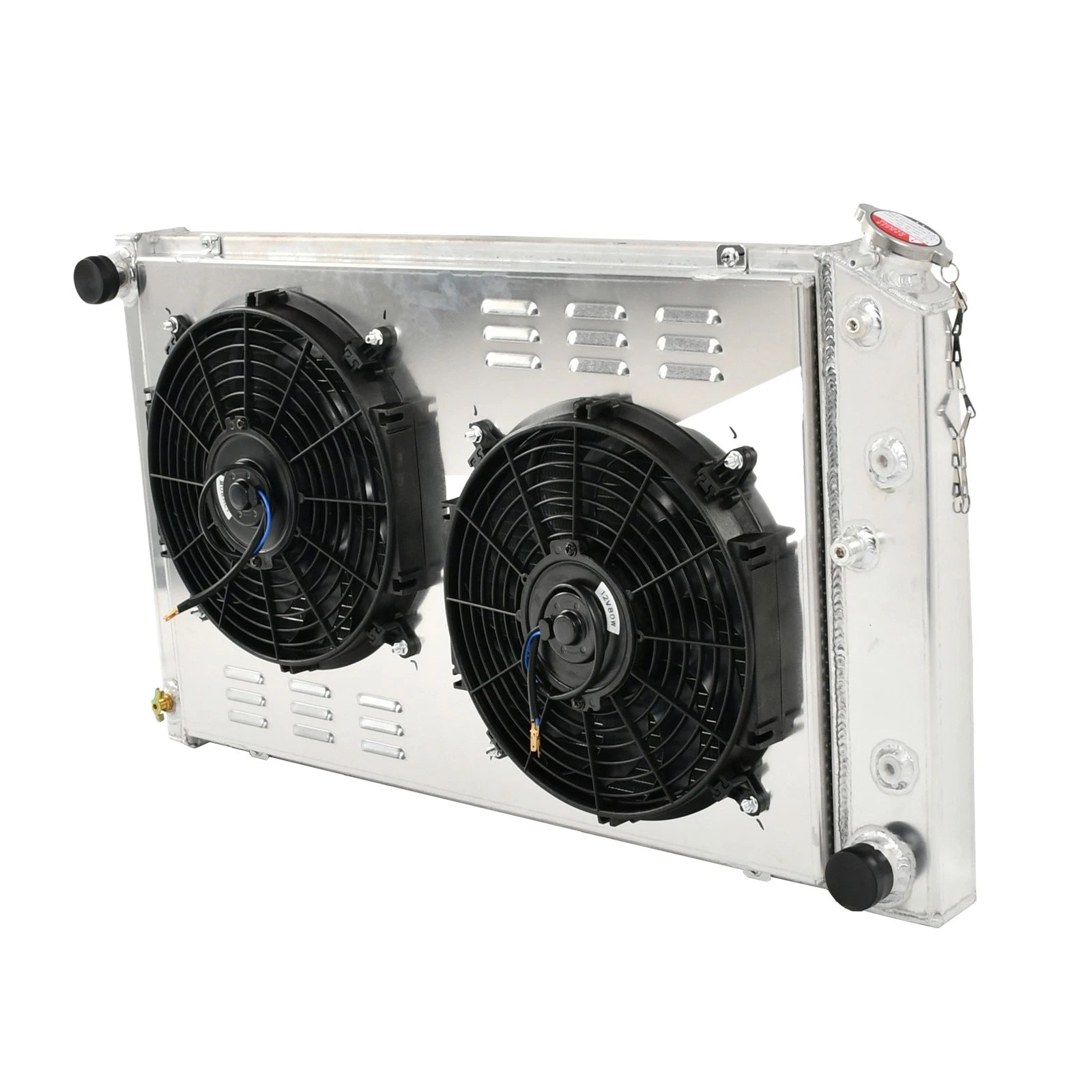 3 Row Radiator with Shroud Fan for Chevy C/K C10/20/30 K10/20 (1973–1986)