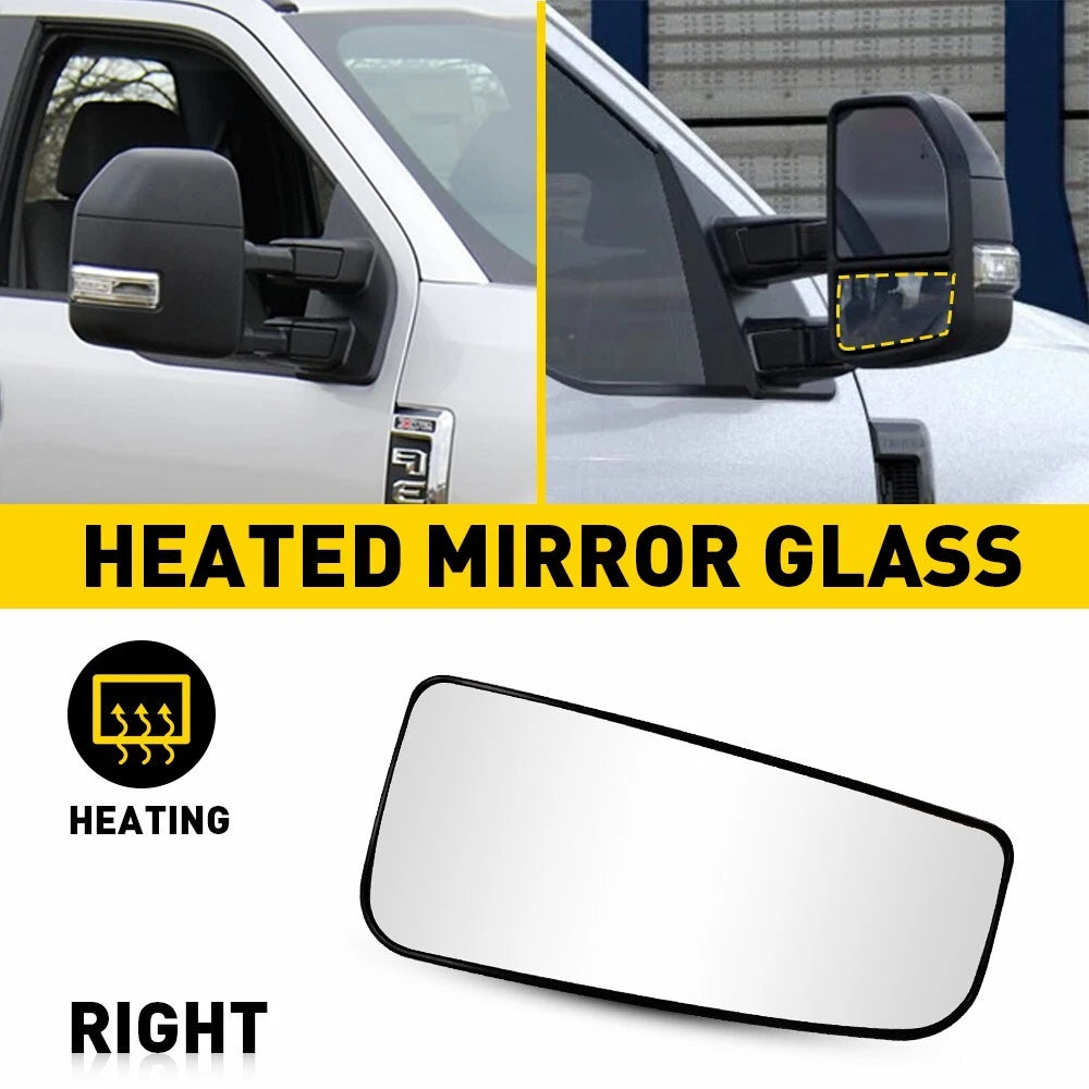 Mirror Glass Lower for Ford F-250 Super Duty (2017–2019) Right Side