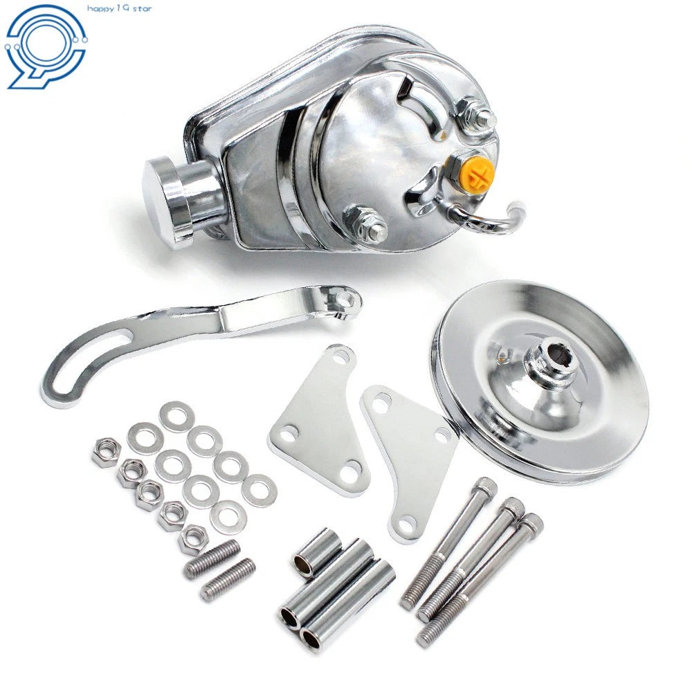 Power Steering Pump Kit w/ Bracket & Pulley for Chevy 350 305 (SBC)