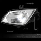 LED Fog Lights for Freightliner Cascadia (2018–2024) - Chrome Housing