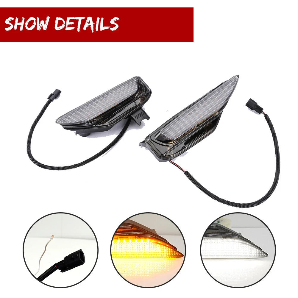 Clear Switchback LED Sequential Fog Lamps for Infiniti Q50 (2014–2020)